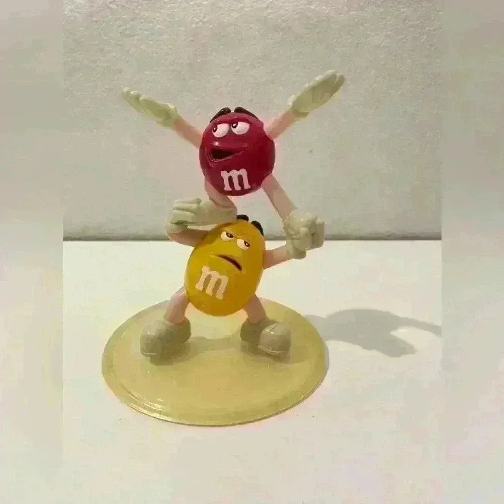 M&M's Vintage Red and Yellow Character‎ Candy Dish NO DISH INCLUDED 6